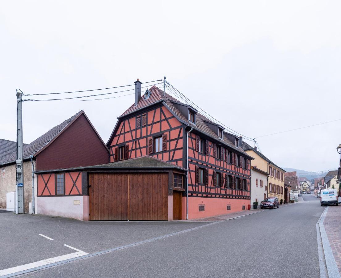 A L'Oree Des Vignes, Gite Classe 3 Etoiles Au Centre De La Route Des Vins D'Alsace 奥尔斯克维莱 外观 照片